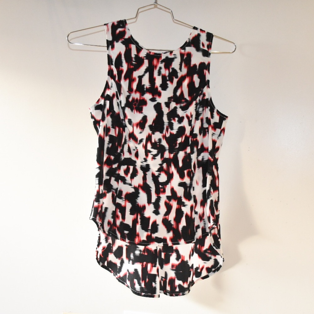 Red Leopard print blouse